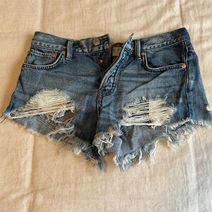 Free People Jean Shorts